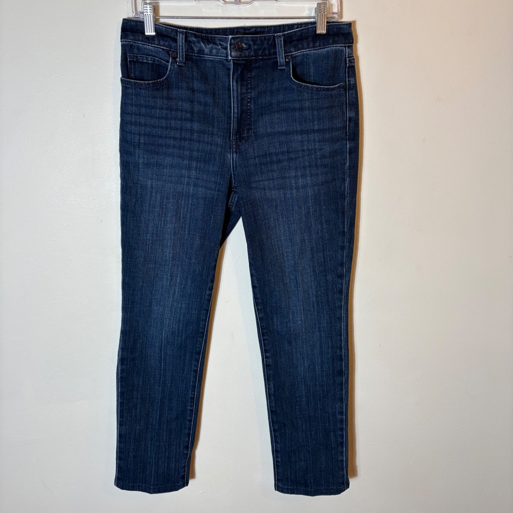 Talbots Dark Wash Straight Leg Denim Jeans Comfort Stretch Size 6P‎ Petite